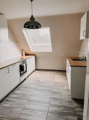 Küche/Küchenzeile in der Unterkunft Wohnen im Ländereck Essen Mülheim Oberhausen BS2R