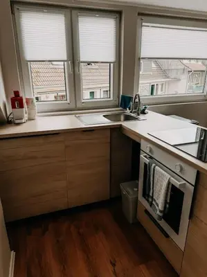 Küche/Küchenzeile in der Unterkunft Zentral in Essen! 5 Gehminuten vom Bahnhof ! WHDG