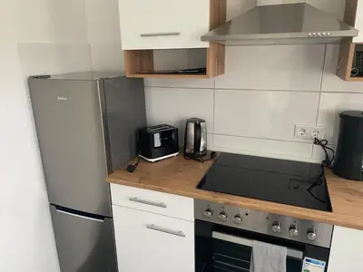 Küche/Küchenzeile in der Unterkunft Appartement No1