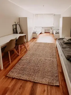 Ein Bett oder Betten in einem Zimmer der Unterkunft Ruhig wohnen zwischen Essen und Mülheim - BÖEG