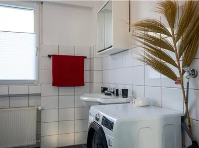 Küche/Küchenzeile in der Unterkunft Serviceroom24 - Apartment 2 in Gladbeck WLAN - Smart-TV - 24-7 Check-in und Küche