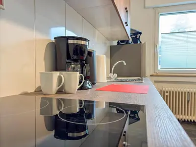 Kaffee-/Teezubehör in der Unterkunft Serviceroom24 - Space in Gladbeck WLAN - Smart-TV - 24-7 Check-in und Küche