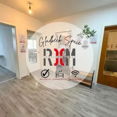 Serviceroom24 - Space in Gladbeck WLAN - Smart-TV - 24-7 Check-in und Küche