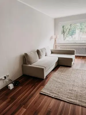 Ein Sitzbereich in der Unterkunft Ruhig wohnen zwischen Essen und Mülheim! BÖ1