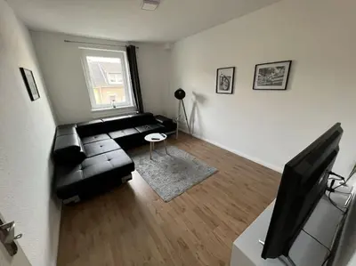 TV/Unterhaltungsangebot in der Unterkunft Moderne zentrale Wohnung
