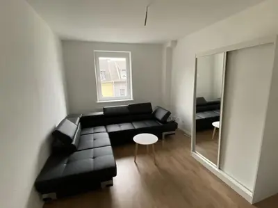 Ein Sitzbereich in der Unterkunft Moderne zentrale Wohnung