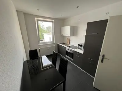 Küche/Küchenzeile in der Unterkunft Moderne zentrale Wohnung