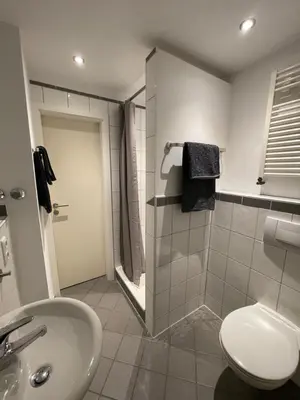 Ein Badezimmer in der Unterkunft FeWo am Ring