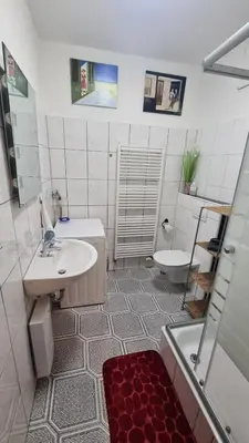 Ein Badezimmer in der Unterkunft Ferienwohnung Am Schlossberg