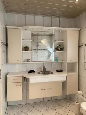 Ein Badezimmer in der Unterkunft Wohnglück 5