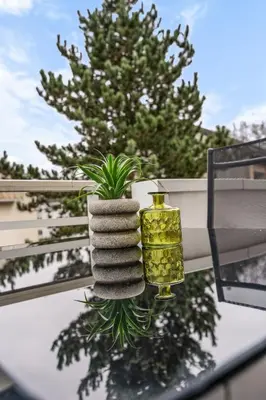 Ein Balkon oder eine Terrasse in der Unterkunft Smart Home - Near Essen, Oberhausen, Bottrop - Perfect for 6 Guests! Balcony - Netflix - Smart TV