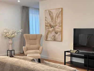 TV/Unterhaltungsangebot in der Unterkunft 100qm City Wohnung für 6 mit Privatparkplatz