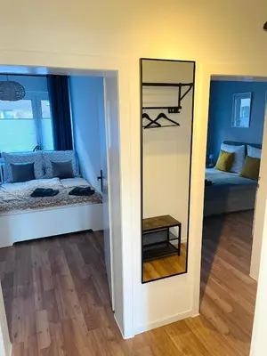 Ein Bett oder Betten in einem Zimmer der Unterkunft Sunny Appartement