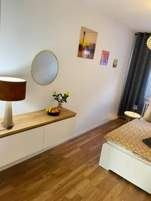 Ein Bett oder Betten in einem Zimmer der Unterkunft Sunny Appartement