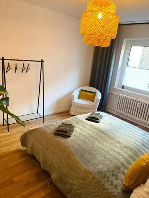 Ein Bett oder Betten in einem Zimmer der Unterkunft Sunny Appartement