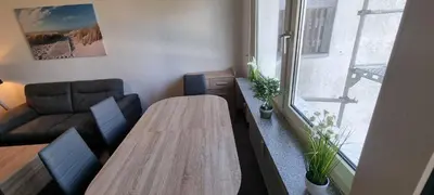 Ein Sitzbereich in der Unterkunft Monteurwohnung in Marl - Schiller - 1OGR