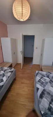 Ein Bett oder Betten in einem Zimmer der Unterkunft Monteurwohnung in Marl - Schiller - 1OGR