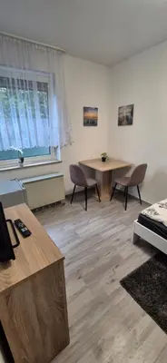 Ein Sitzbereich in der Unterkunft Monteurwohnung in Marl - Lipper 70 - 2OGR
