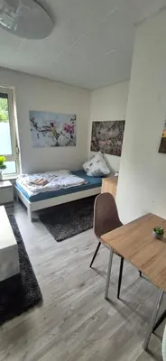 Ein Bett oder Betten in einem Zimmer der Unterkunft Monteurwohnung in Marl - Lipper 70 - 2OGR