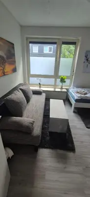 Ein Sitzbereich in der Unterkunft Monteurwohnung in Marl - Lipper 70 - 2OGR