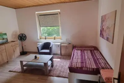Ein Sitzbereich in der Unterkunft Monteurwohnung in Marl - Lipper 70 - 2OGL