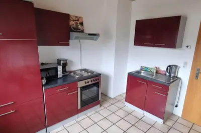 Küche/Küchenzeile in der Unterkunft Monteurwohnung in Marl - Lipper 70 - 2OGL