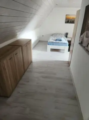 Ein Bett oder Betten in einem Zimmer der Unterkunft Monteurwohnung in Marl - Lipper 70 - 1OGR