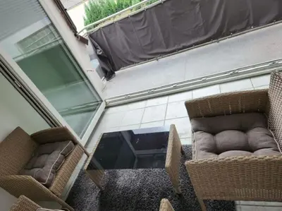 Ein Sitzbereich in der Unterkunft Monteurwohnung in Marl - Lipper 70 - 1OGR