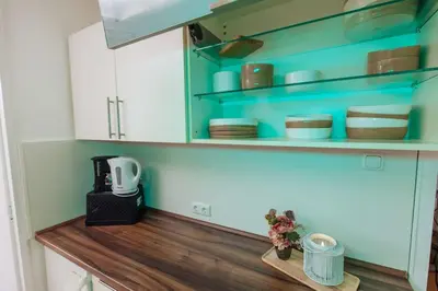 Küche/Küchenzeile in der Unterkunft brick & cozy - City - Netflix - Wifi - 4 Person