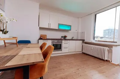 Küche/Küchenzeile in der Unterkunft brick & cozy - City - Netflix - Wifi - 4 Person