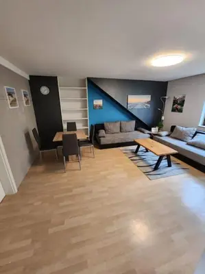 Ein Sitzbereich in der Unterkunft Monteurwohnung in Marl - Lipper 27 - DG