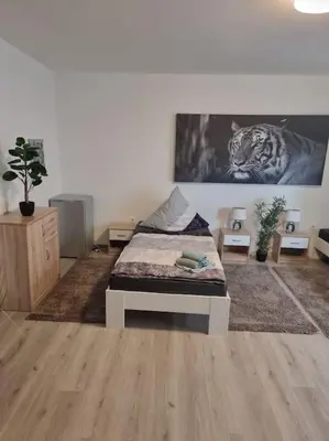 Ein Bett oder Betten in einem Zimmer der Unterkunft Monteurwohnung in Marl - Kamp 13 - EGR