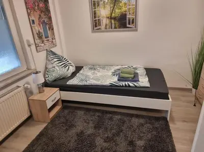 Ein Bett oder Betten in einem Zimmer der Unterkunft Monteurwohnung in Marl - Kamp 13 - EGR