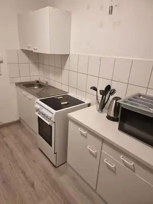 Küche/Küchenzeile in der Unterkunft Monteurwohnung in Marl - Kamp 13 - EGR