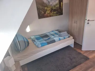 Ein Bett oder Betten in einem Zimmer der Unterkunft Monteurwohnung in Marl - Kamp 13 - 2OGM