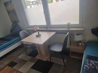 Ein Sitzbereich in der Unterkunft Monteurwohnung in Marl - Kamp 13 - 1OGM