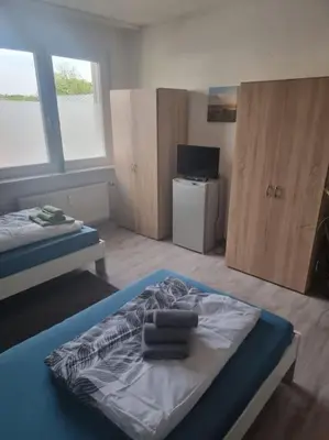 Ein Bett oder Betten in einem Zimmer der Unterkunft Monteurwohnung in Marl - Kamp 13 - 1OGL