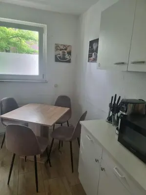 Küche/Küchenzeile in der Unterkunft Monteurwohnung in Marl - Kamp 13 - 1OGL
