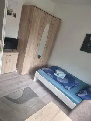 Ein Bett oder Betten in einem Zimmer der Unterkunft Monteurwohnung in Marl - Kamp 13 - 1OGL