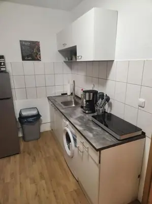 Küche/Küchenzeile in der Unterkunft Monteurunterkunft Nähe CentrO Oberhausen - EGR