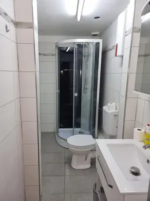 Ein Badezimmer in der Unterkunft Monteurunterkunft Nähe CentrO Oberhausen - 1OGR