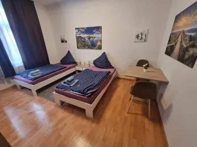 Ein Bett oder Betten in einem Zimmer der Unterkunft Monteurunterkunft Nähe CentrO Oberhausen - 1OGL