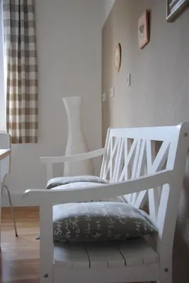 Ein Bett oder Betten in einem Zimmer der Unterkunft Glück im Kohlenpott