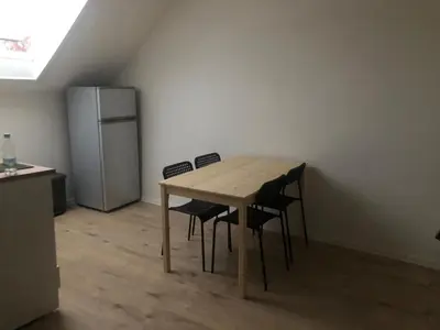 Küche/Küchenzeile in der Unterkunft ENSAS Ferienwohnung Wuppertal Uellendahl-Katernberg 2Zi Apart