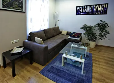 Ein Sitzbereich in der Unterkunft SK Apartments - Liborius