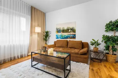 Ein Sitzbereich in der Unterkunft JAKSE-Apartments - Urban Jungle - top Lage & flexibler Checkin