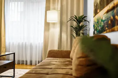 Ein Sitzbereich in der Unterkunft JAKSE-Apartments - Urban Jungle - top Lage & flexibler Checkin