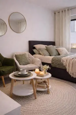 Ein Sitzbereich in der Unterkunft Komfort-Apartment für Geschäfts- & Städtereisen
