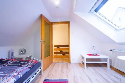 Ein Bett oder Betten in einem Zimmer der Unterkunft familienfreundliche Ferienwohnung nahe WestfieldCentrO