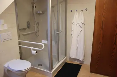 Ein Badezimmer in der Unterkunft FeWo Oberhausen-Styrum
